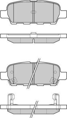 E.T.F. 12-1067 - Тормозные колодки, дисковые, комплект autospares.lv