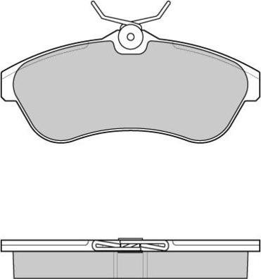 E.T.F. 12-1009 - Тормозные колодки, дисковые, комплект autospares.lv