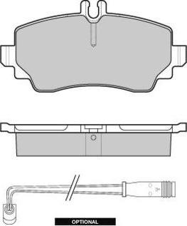 E.T.F. 12-1015 - Тормозные колодки, дисковые, комплект autospares.lv