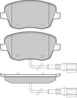 E.T.F. 12-1013 - Тормозные колодки, дисковые, комплект autospares.lv