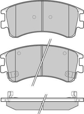 E.T.F. 12-1089 - Тормозные колодки, дисковые, комплект autospares.lv