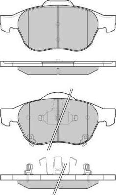 E.T.F. 12-1085 - Тормозные колодки, дисковые, комплект autospares.lv