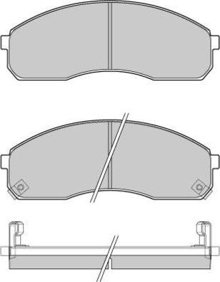 E.T.F. 12-1039 - Тормозные колодки, дисковые, комплект autospares.lv