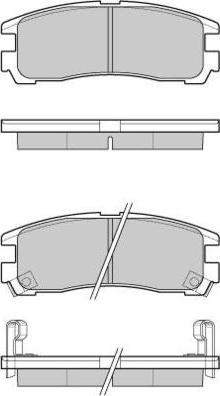 E.T.F. 12-1038 - Тормозные колодки, дисковые, комплект autospares.lv