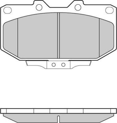 E.T.F. 12-1037 - Тормозные колодки, дисковые, комплект autospares.lv