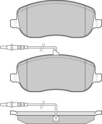 E.T.F. 12-1028 - Тормозные колодки, дисковые, комплект autospares.lv