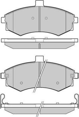 E.T.F. 12-1079 - Тормозные колодки, дисковые, комплект autospares.lv