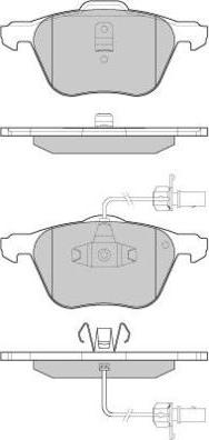 E.T.F. 12-1076 - Тормозные колодки, дисковые, комплект autospares.lv