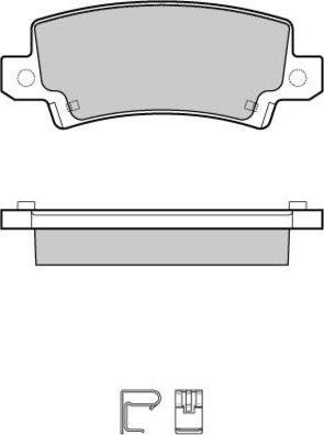 E.T.F. 12-1070 - Тормозные колодки, дисковые, комплект autospares.lv