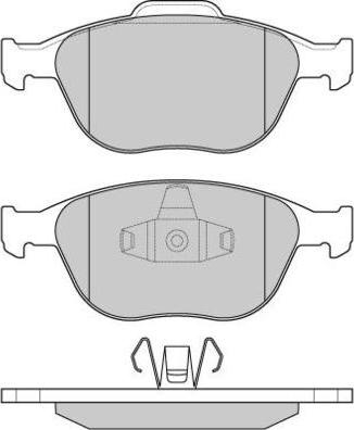 E.T.F. 12-1078 - Тормозные колодки, дисковые, комплект autospares.lv