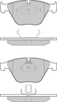 E.T.F. 12-1073 - Тормозные колодки, дисковые, комплект autospares.lv