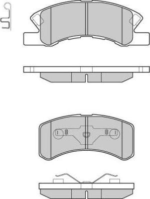 E.T.F. 12-1190 - Тормозные колодки, дисковые, комплект autospares.lv