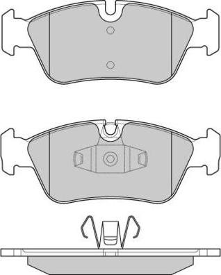 E.T.F. 12-1193 - Тормозные колодки, дисковые, комплект autospares.lv