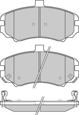 E.T.F. 12-1197 - Тормозные колодки, дисковые, комплект autospares.lv