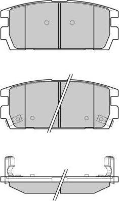 E.T.F. 12-1143 - Тормозные колодки, дисковые, комплект autospares.lv