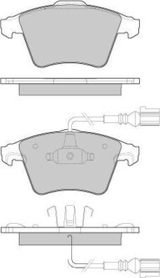 E.T.F. 12-1142 - Тормозные колодки, дисковые, комплект autospares.lv