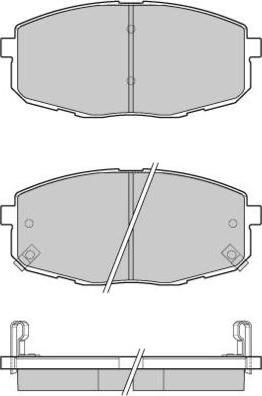 E.T.F. 12-1147 - Тормозные колодки, дисковые, комплект autospares.lv