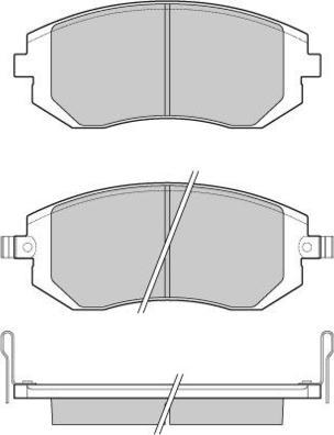 E.T.F. 12-1158 - Тормозные колодки, дисковые, комплект autospares.lv