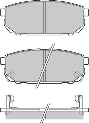 E.T.F. 12-1105 - Тормозные колодки, дисковые, комплект autospares.lv