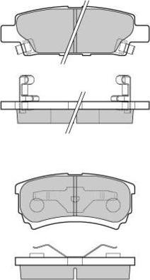 E.T.F. 12-1106 - Тормозные колодки, дисковые, комплект autospares.lv