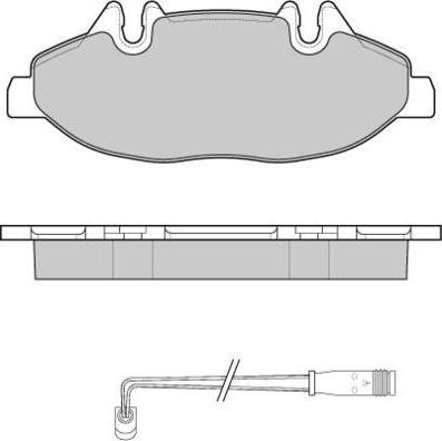 E.T.F. 12-1100 - Тормозные колодки, дисковые, комплект autospares.lv