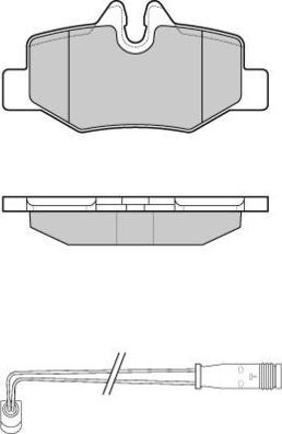 E.T.F. 12-1101 - Тормозные колодки, дисковые, комплект autospares.lv