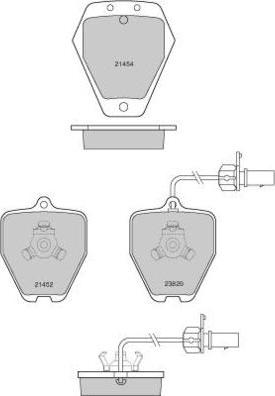 E.T.F. 12-1119 - Тормозные колодки, дисковые, комплект autospares.lv