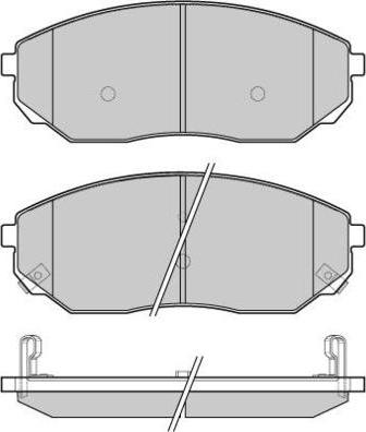 E.T.F. 12-1116 - Тормозные колодки, дисковые, комплект autospares.lv