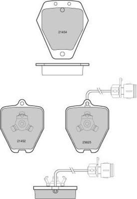 E.T.F. 12-1118 - Тормозные колодки, дисковые, комплект autospares.lv