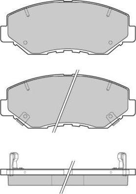 Ashuki 1080-1604HD - Тормозные колодки, дисковые, комплект autospares.lv