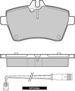 WXQP 141199 - Тормозные колодки, дисковые, комплект autospares.lv