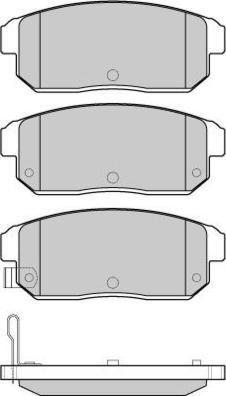 E.T.F. 12-1184 - Тормозные колодки, дисковые, комплект autospares.lv