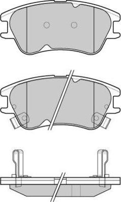 E.T.F. 12-1138 - Тормозные колодки, дисковые, комплект autospares.lv