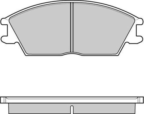 E.T.F. 12-1124 - Тормозные колодки, дисковые, комплект autospares.lv