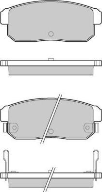 E.T.F. 12-1171 - Тормозные колодки, дисковые, комплект autospares.lv