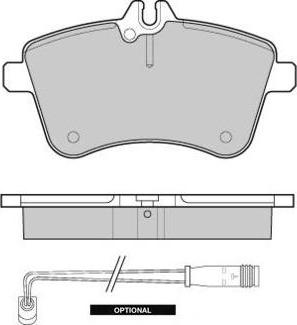 SBS 5502223355 - Тормозные колодки, дисковые, комплект autospares.lv