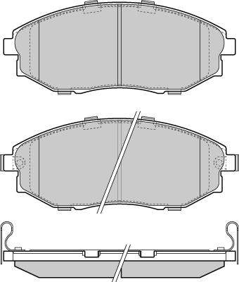 WWA 24866 - Тормозные колодки, дисковые, комплект autospares.lv