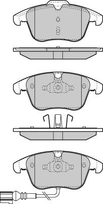 WWA 24333 - Тормозные колодки, дисковые, комплект autospares.lv