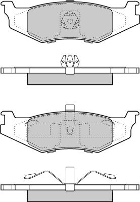 E.T.F. 12-1390 - Тормозные колодки, дисковые, комплект autospares.lv