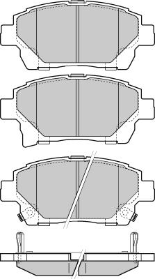 Remsa BPA0971.12 - Тормозные колодки, дисковые, комплект autospares.lv