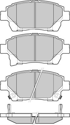 Magneti Marelli 363700201852 - Тормозные колодки, дисковые, комплект autospares.lv