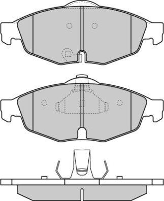 HELLA T1515 - Тормозные колодки, дисковые, комплект autospares.lv