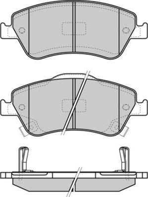 E.T.F. 12-1340 - Тормозные колодки, дисковые, комплект autospares.lv