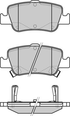 E.T.F. 12-1341 - Тормозные колодки, дисковые, комплект autospares.lv