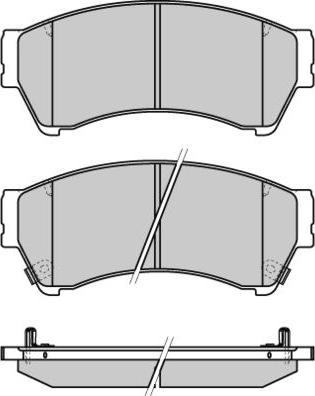 E.T.F. 12-1343 - Тормозные колодки, дисковые, комплект autospares.lv