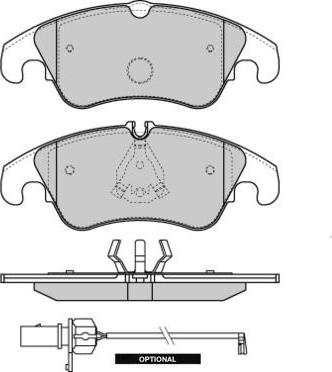 E.T.F. 12-1347 - Тормозные колодки, дисковые, комплект autospares.lv