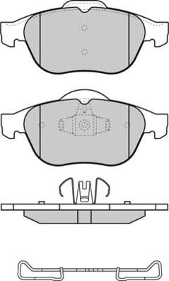 E.T.F. 12-1356 - Тормозные колодки, дисковые, комплект autospares.lv