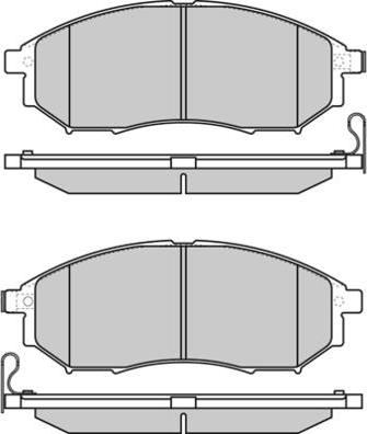 E.T.F. 12-1350 - Тормозные колодки, дисковые, комплект autospares.lv