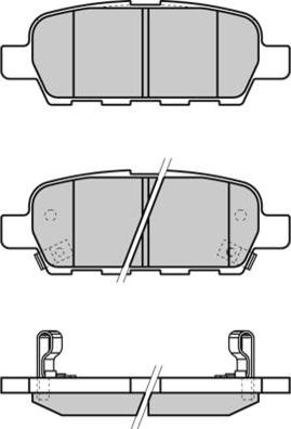 E.T.F. 12-1351 - Тормозные колодки, дисковые, комплект autospares.lv