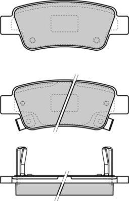 E.T.F. 12-1353 - Тормозные колодки, дисковые, комплект autospares.lv